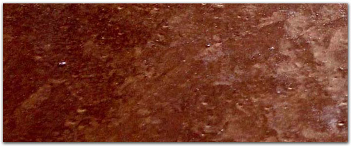 Metallic brown garage floor coating - metal pigment