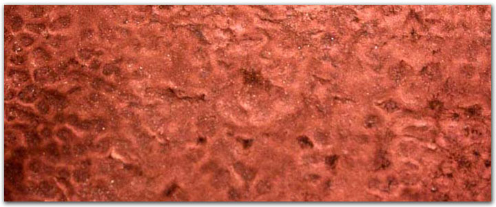 Metallic burgundy garage floor coating - metal pigment